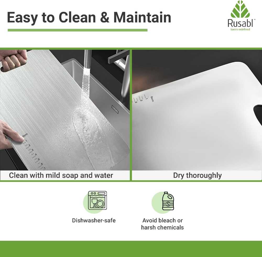 لوح تقطيع من الفولاذ المقاوم للصدأ للمطبخ | Stainless Steel Chopping Board