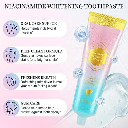 Nicotinamide Whitening Toothpaste - 100G | معجون أسنان بالنيكوتيناميد لتبييض الأسنان – 100 جم