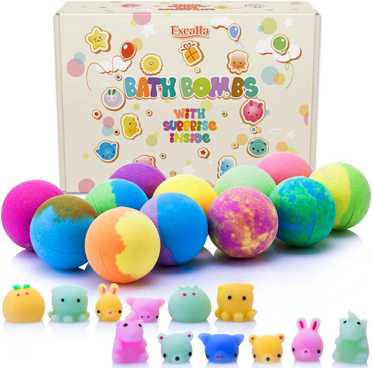 Bath Bombs for Kids with Toys | كرات استحمام للأطفال مع ألعاب مفاجأة