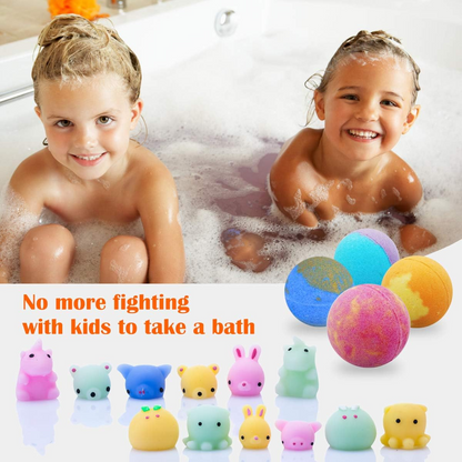 Bath Bombs for Kids with Toys | كرات استحمام للأطفال مع ألعاب مفاجأة