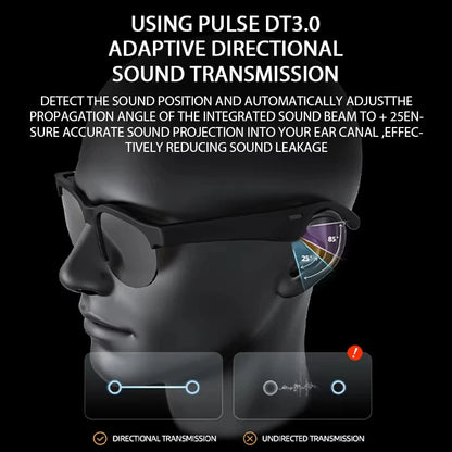 Wireless Headset Glasses | نظارات سماعة لاسلكية ذكية